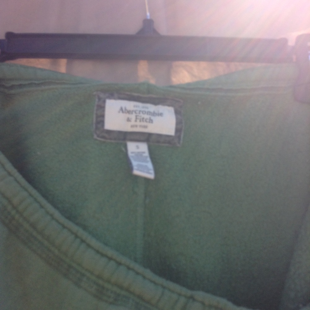 Abercrombie and Fitch green sweatpants